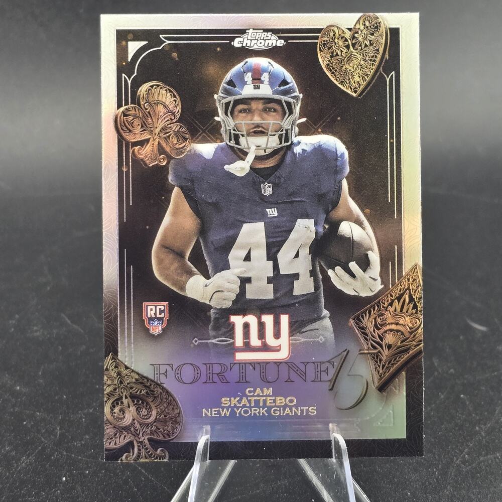 2024 Topps Chrome Cam Skattebo Fortune 15 Refractor Rookie #F15-27 Giants